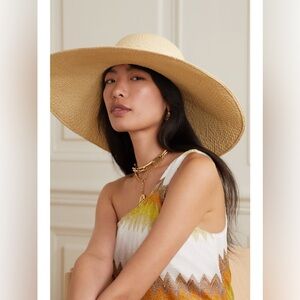 NEW LORO PIANA Gilda Woven Straw Sun Hat